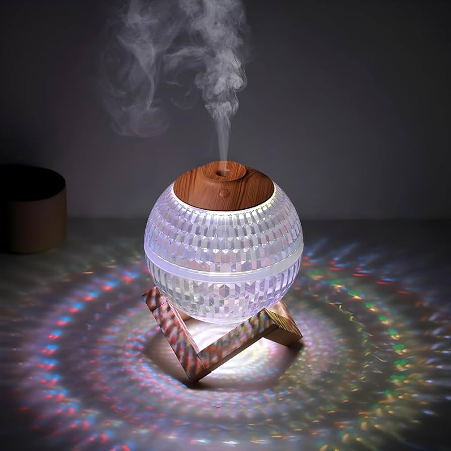 بخور سرد و چراغ رومیزی مدل کریستالی